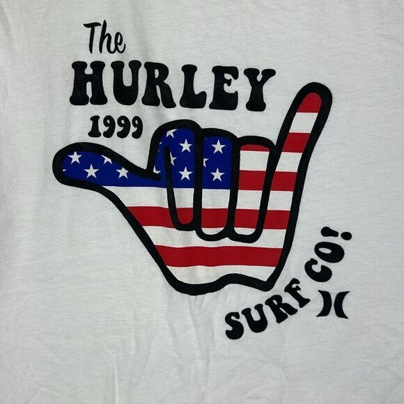 Hurley Men's White Everyday Washed Shaka Stripes Tank Size Medium - Picture 2 of 6